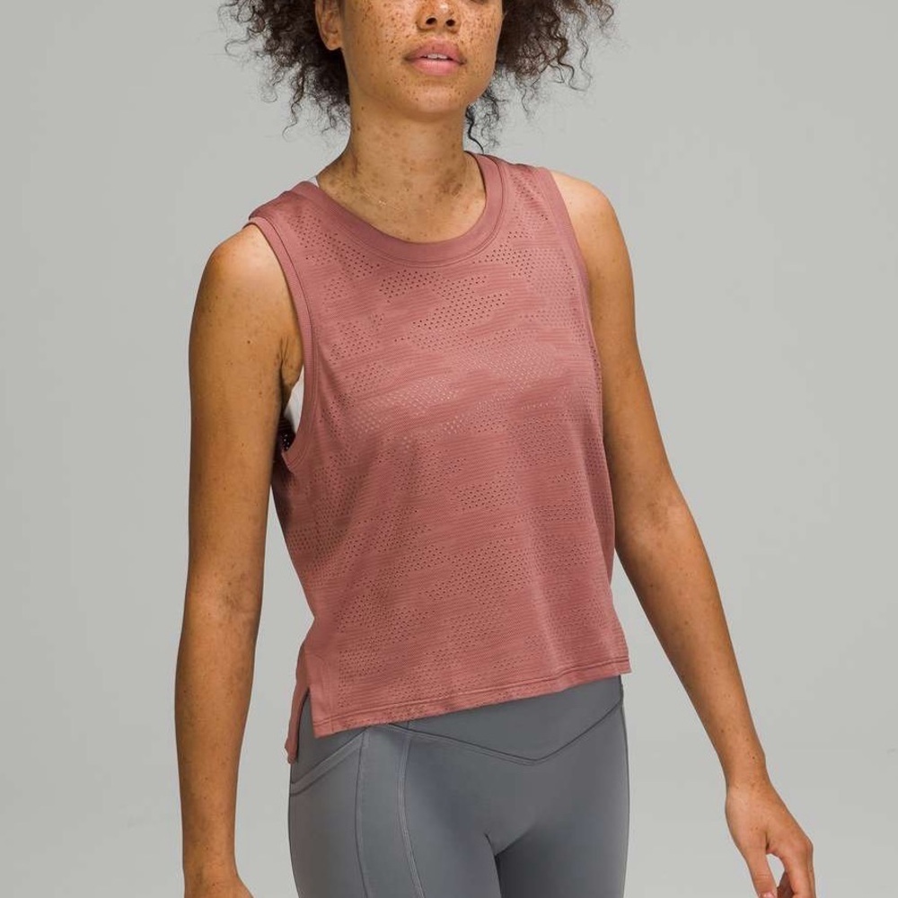 Lululemon Train to Be Tank *Camo - Dot Camo Spiced Chai SZ 6